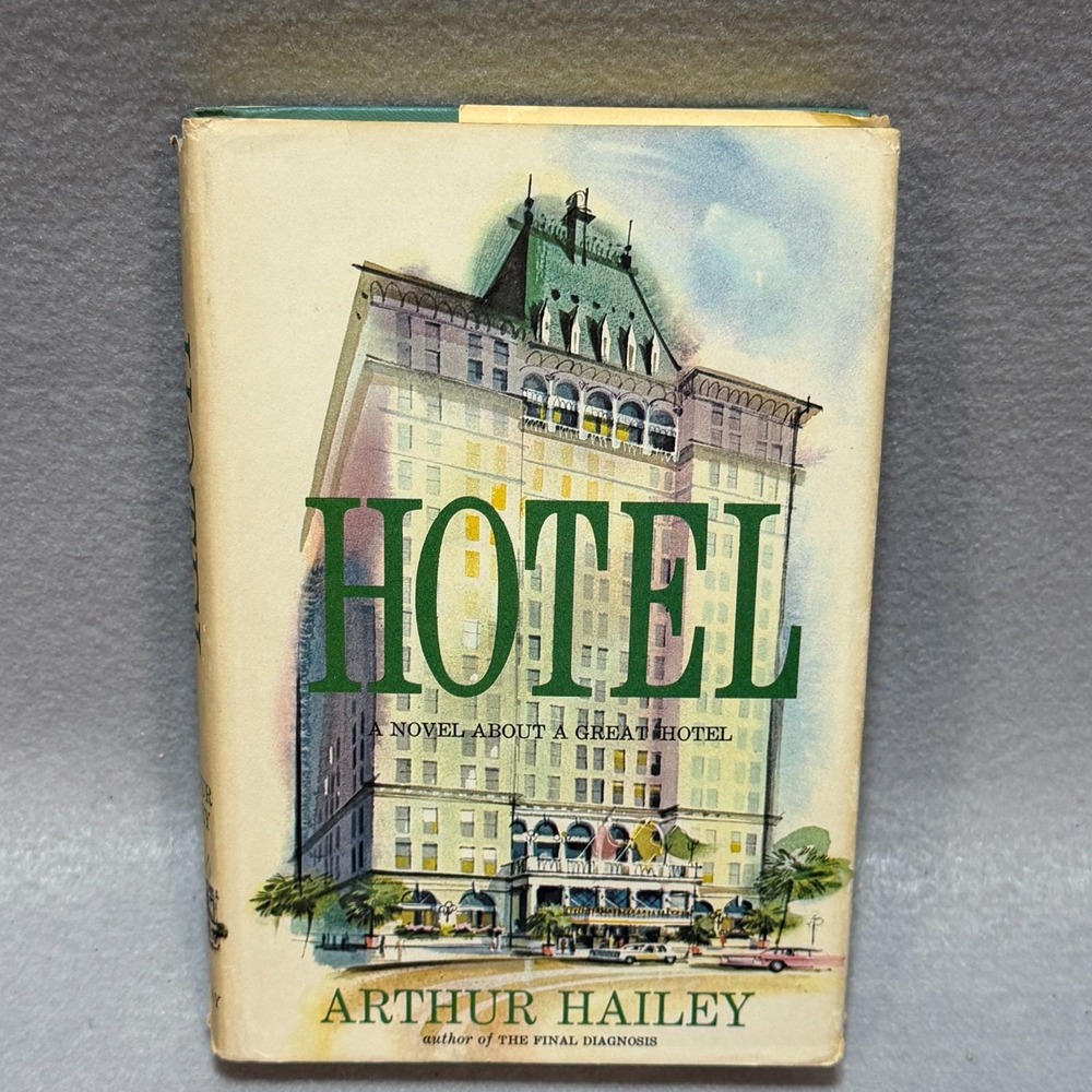 Vintage 1965 Hotel Arthur Hailey HC DJ Book Club Edition BCE Doubleday Novel